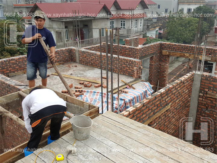 Xây nhà trọn gói phần thô trát ốp lát tại Phú Thọ